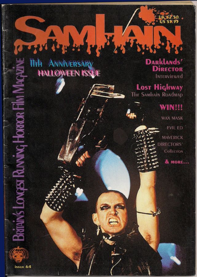 SAMHAIN magazine side cover Issue 64 October/November 1997