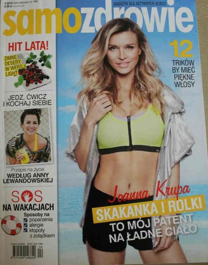 SAMO ZDROWIE magazine side cover  July/August 2016