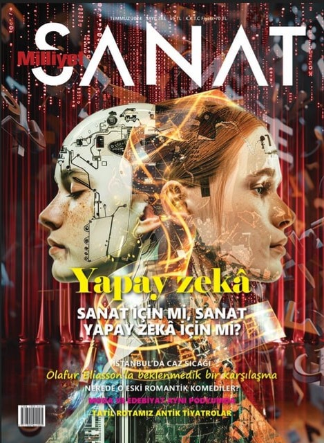MILLIYET SANAT DERGISI magazine side cover Issue 783  July 2024