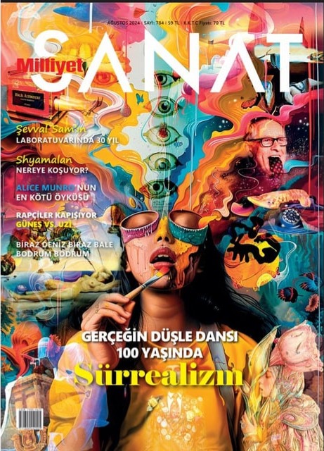 MILLIYET SANAT DERGISI magazine side cover Issue 784  August 2024