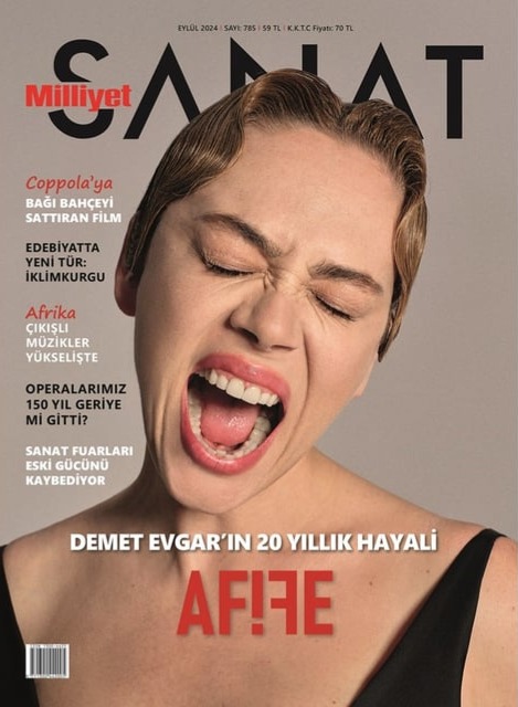 MILLIYET SANAT DERGISI magazine side cover Issue 785  September 2024