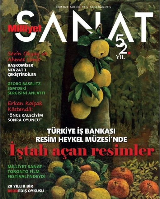 MILLIYET SANAT DERGISI magazine side cover Issue 786  October 2024