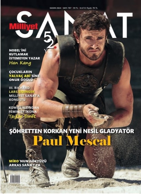 MILLIYET SANAT DERGISI magazine side cover Issue 787  November 2024