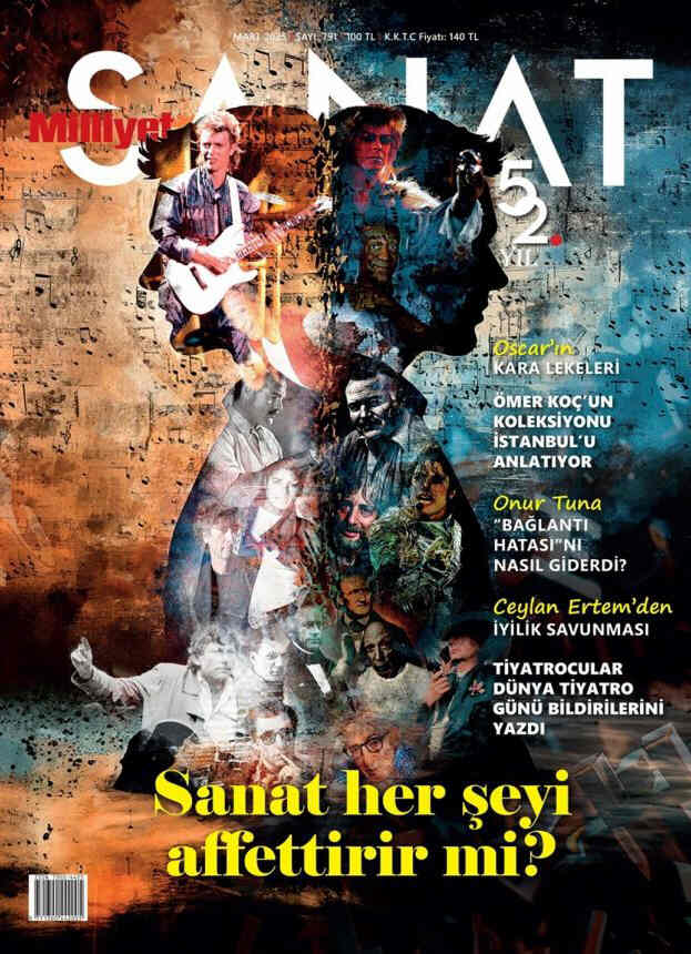 MILLIYET SANAT DERGISI magazine side cover Issue 791  March 2025