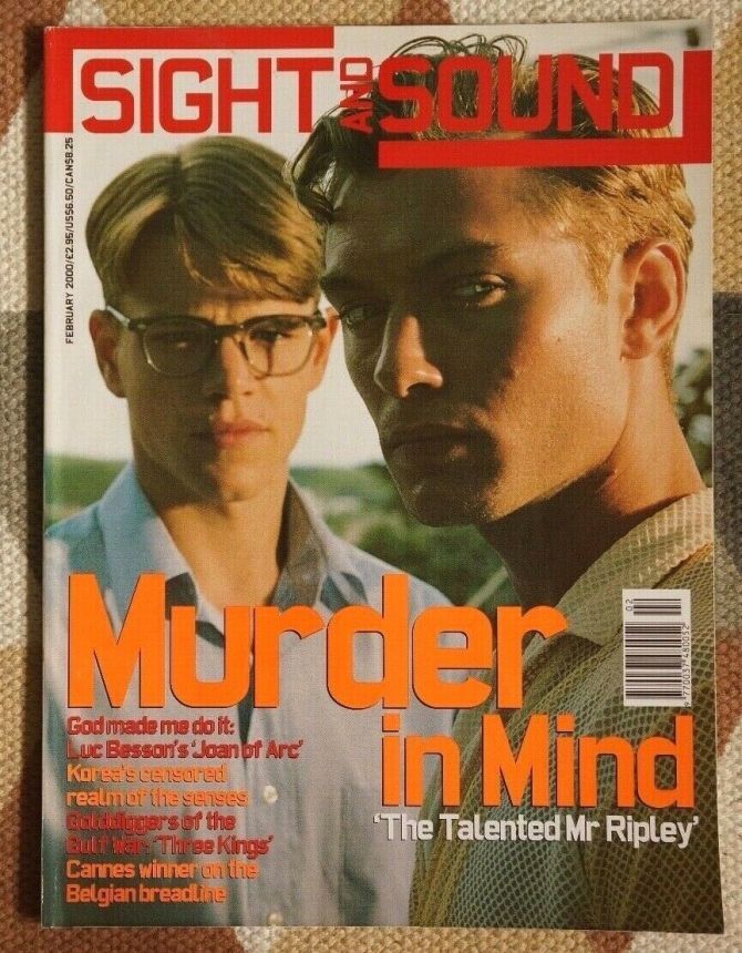 SIGHT AND SOUND magazine side cover Issue 106 February 2000