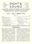 SIGHT AND SOUND (30s-90s) magazine side cover Issue 1  1932