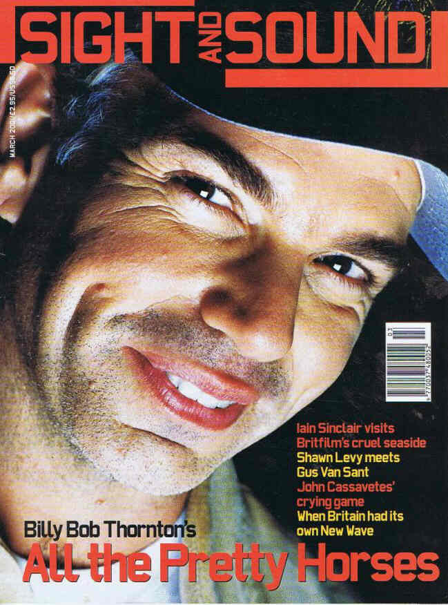 SIGHT AND SOUND magazine side cover Issue 119 March 2001