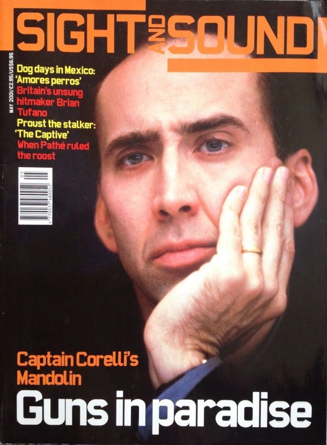 SIGHT AND SOUND magazine side cover Issue 121 May 2001