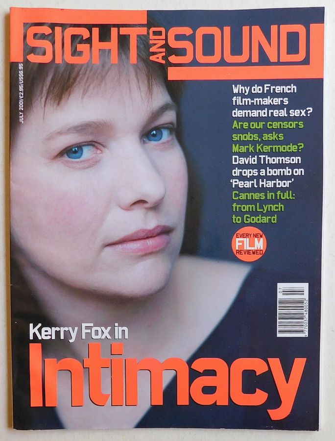 SIGHT AND SOUND magazine side cover Issue 123 July 2001