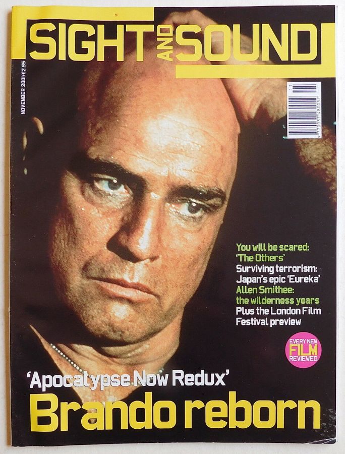 SIGHT AND SOUND magazine side cover Issue 127 November 2001