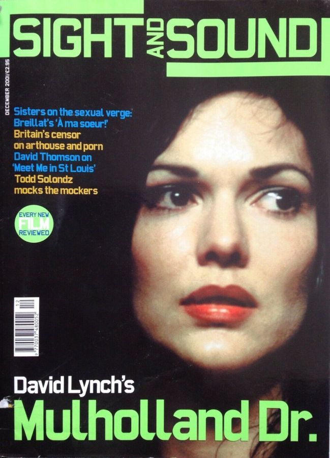 SIGHT AND SOUND magazine side cover Issue 128 December 2001