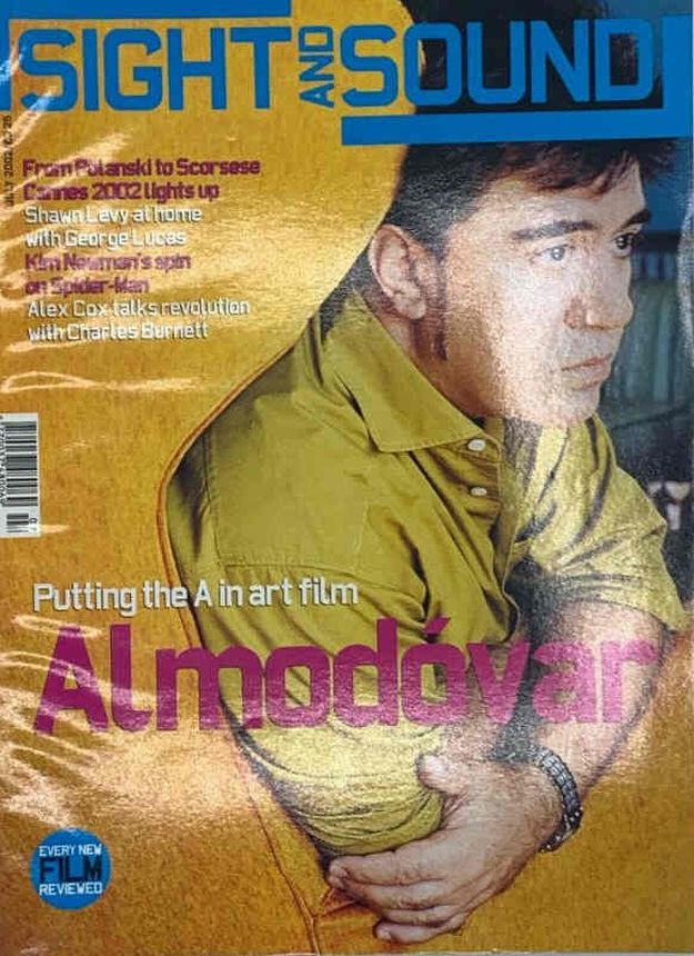 SIGHT AND SOUND magazine side cover Issue 135 July 2002