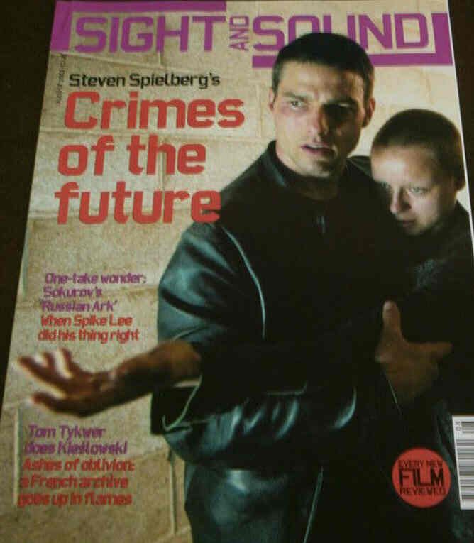 SIGHT AND SOUND magazine side cover Issue 136 August 2002