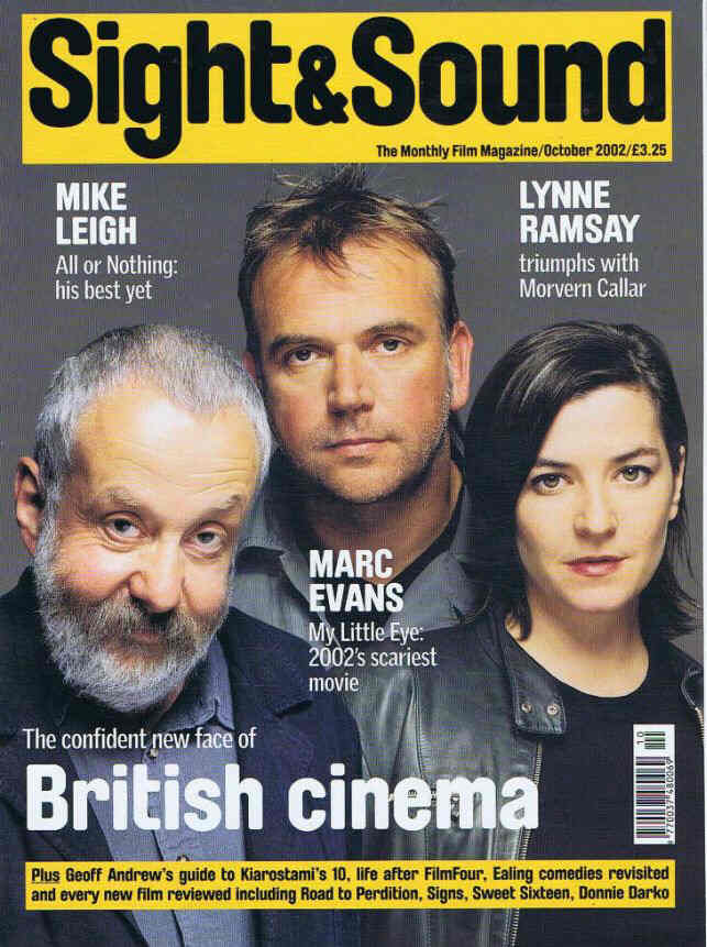 SIGHT AND SOUND magazine side cover Issue 138 October 2002
