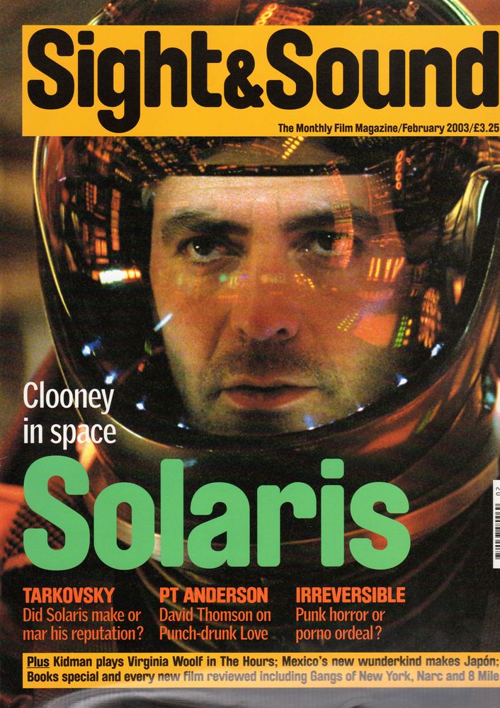 SIGHT AND SOUND magazine side cover Issue 142 February 2003