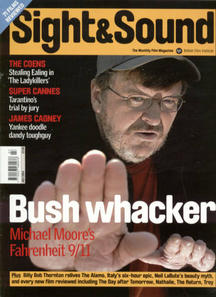 SIGHT AND SOUND magazine side cover Issue 159 July 2004