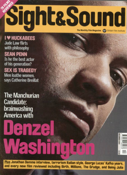 SIGHT AND SOUND magazine side cover Issue 164 December 2004