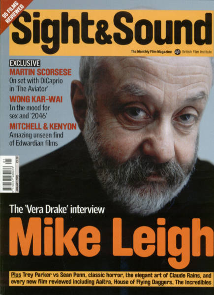 SIGHT AND SOUND magazine side cover Issue 165 January 2005