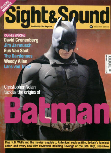 SIGHT AND SOUND magazine side cover Issue 171 July 2005