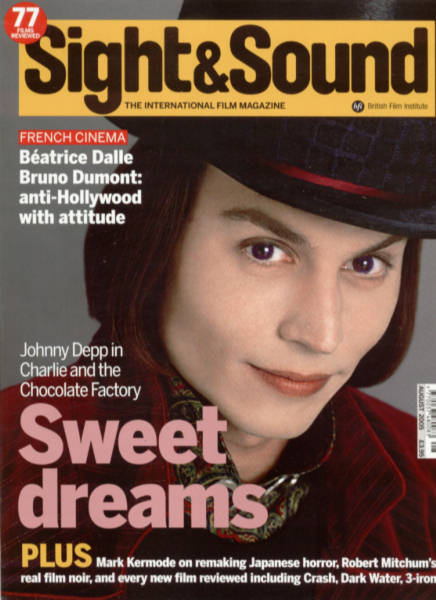 SIGHT AND SOUND magazine side cover Issue 172 August 2005