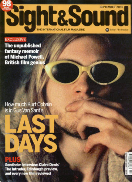SIGHT AND SOUND magazine side cover Issue 173 September 2005