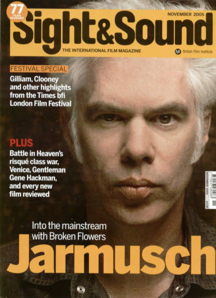 SIGHT AND SOUND magazine side cover Issue 175 November 2005