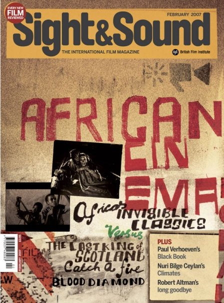 SIGHT AND SOUND magazine side cover Issue 190 February 2007