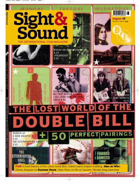 SIGHT AND SOUND magazine side cover Issue 208 August 2008