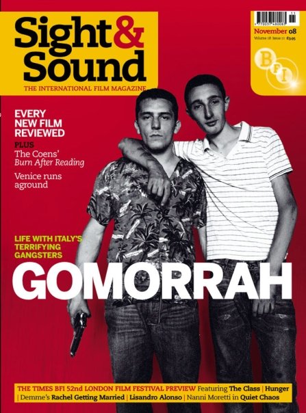 SIGHT AND SOUND magazine side cover Issue 211 November 2008