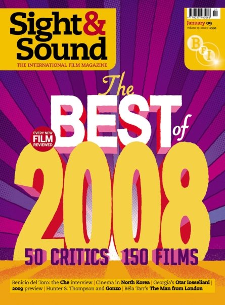 SIGHT AND SOUND magazine side cover Issue 213 January 2009