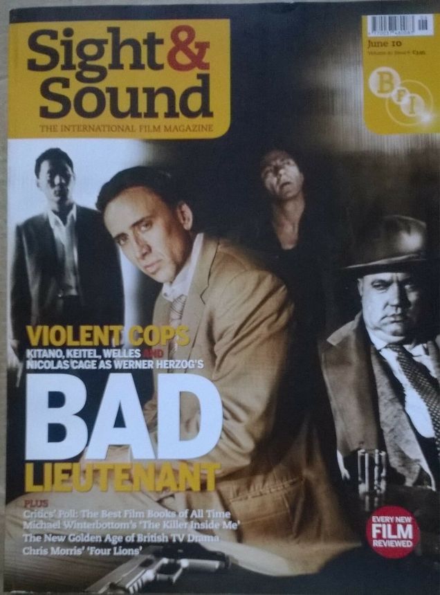 SIGHT AND SOUND magazine side cover Issue 230 June 2010