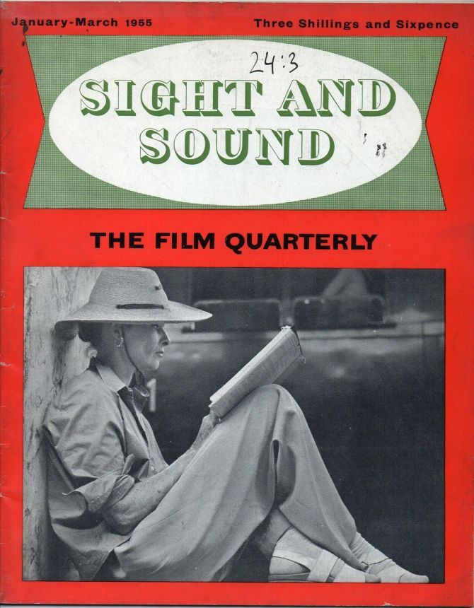 SIGHT AND SOUND (30s-90s) magazine side cover Issue 101 January/February/March 1955