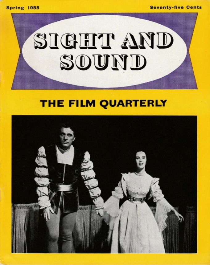 SIGHT AND SOUND (30s-90s) magazine side cover Issue 102 April/May 1955