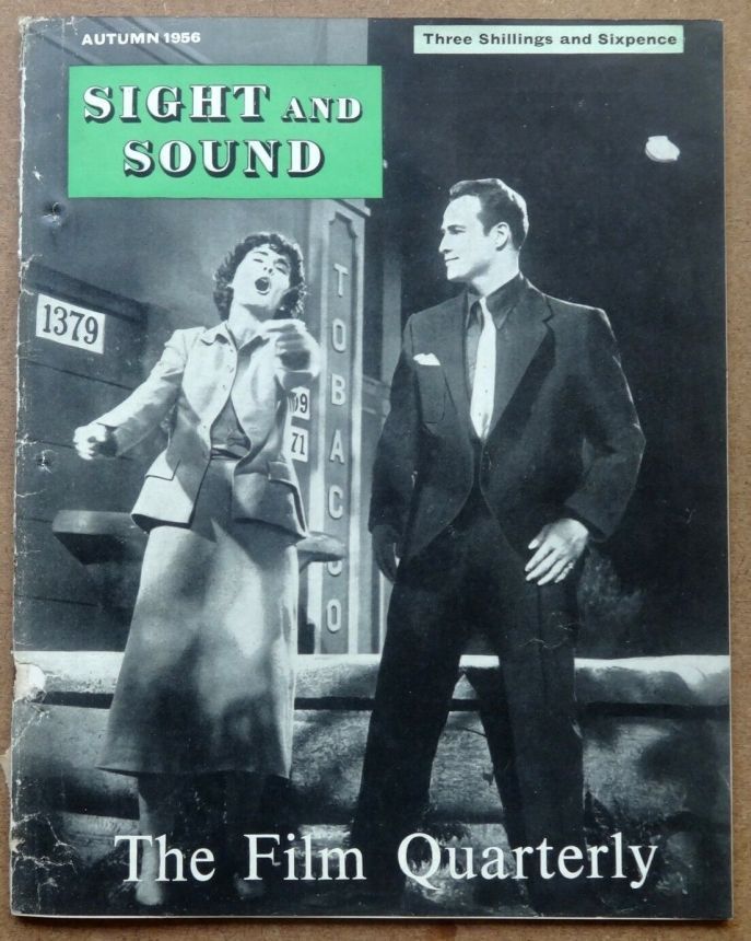 SIGHT AND SOUND (30s-90s) magazine side cover Issue 108 September/October/November 1956