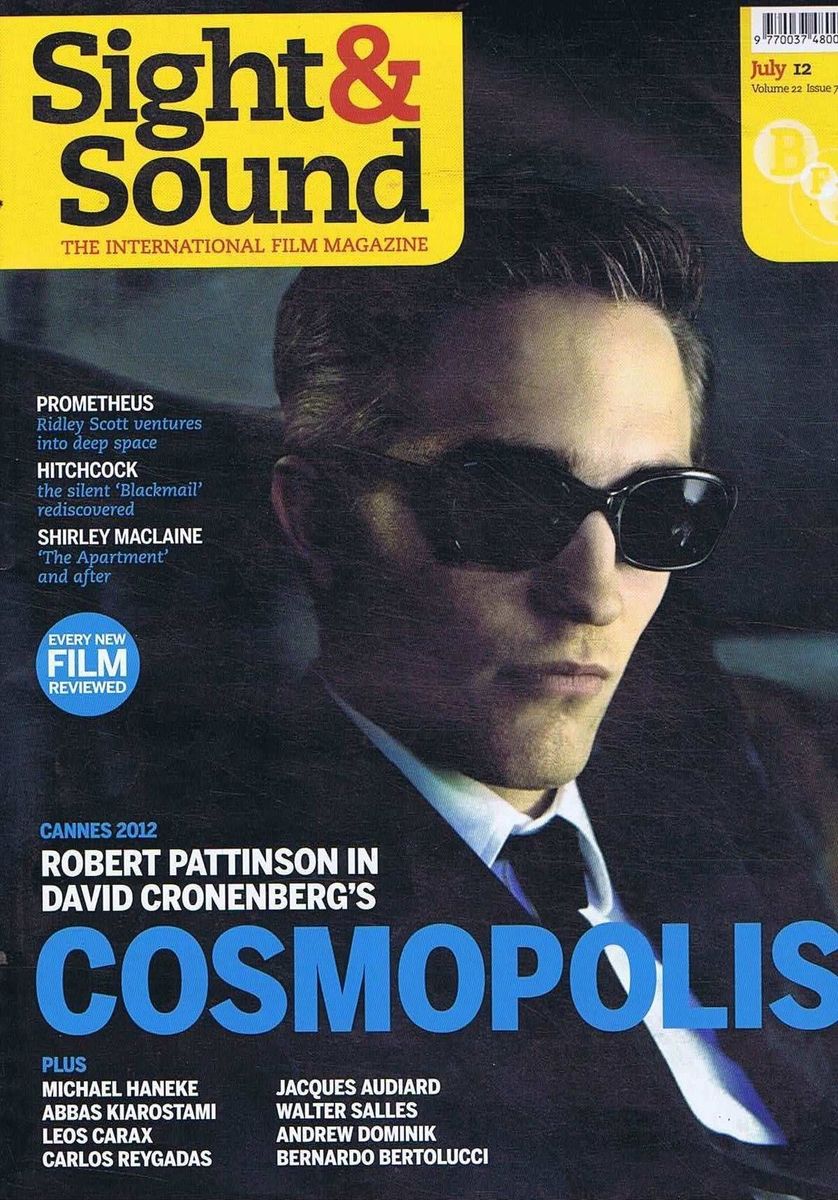 SIGHT AND SOUND magazine side cover Issue 255 July 2012