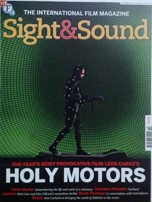 SIGHT AND SOUND magazine side cover Issue 258 October 2012