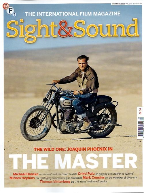 SIGHT AND SOUND magazine side cover Issue 260 December 2012