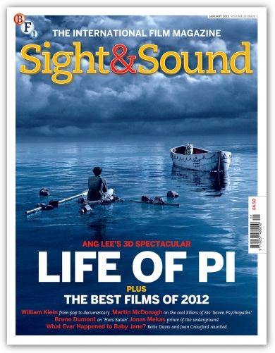 SIGHT AND SOUND magazine side cover Issue 261 January 2013