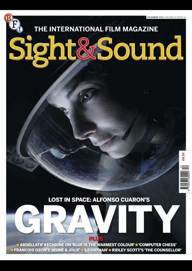 SIGHT AND SOUND magazine side cover Issue 272 December 2013