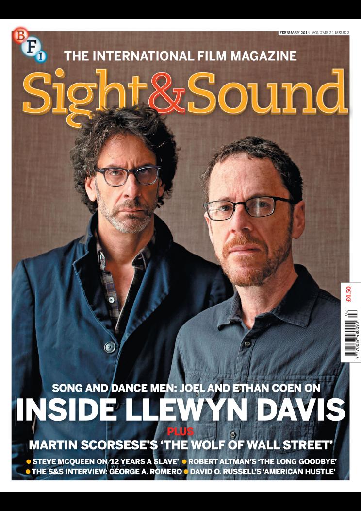 SIGHT AND SOUND magazine side cover February 2014