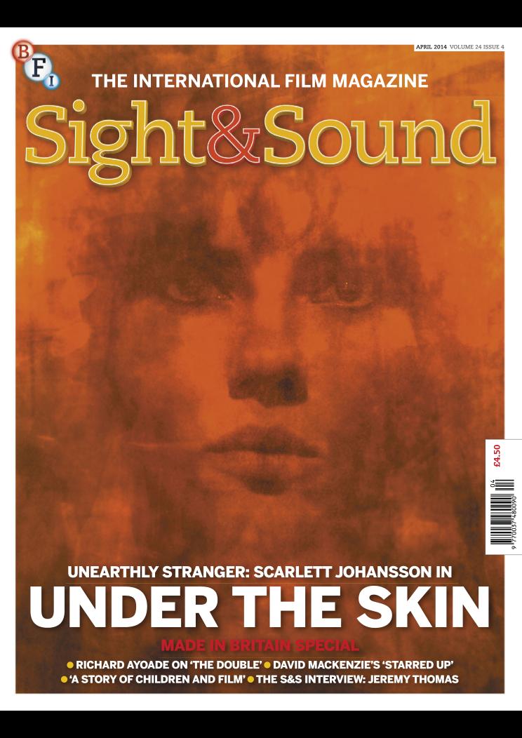 SIGHT AND SOUND magazine side cover April 2014