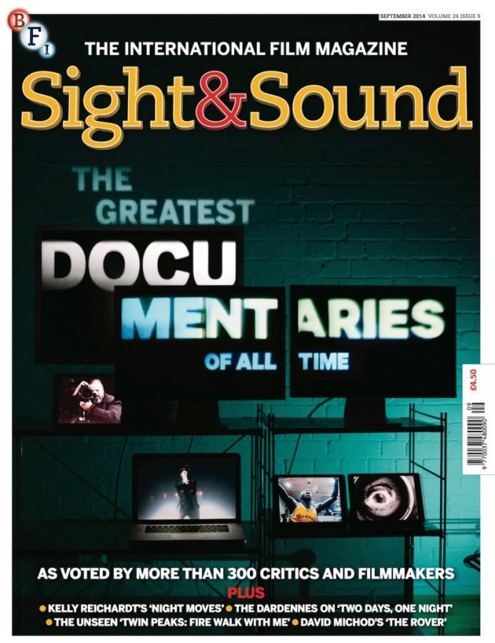 SIGHT AND SOUND magazine side cover September 2014