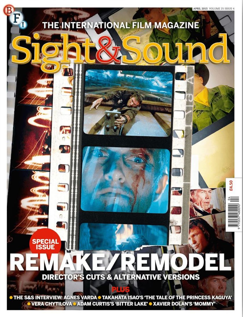 SIGHT AND SOUND magazine side cover April 2015