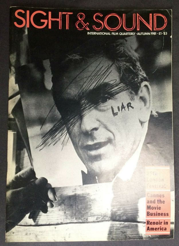 SIGHT AND SOUND (30s-90s) magazine side cover Issue 207 Autumn 1981