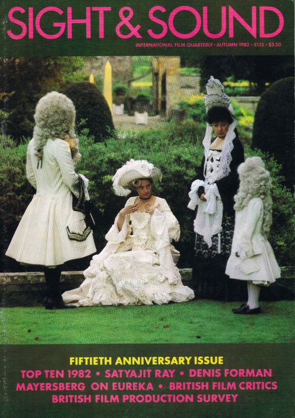 SIGHT AND SOUND (30s-90s) magazine side cover Issue 211 Autumn 1982