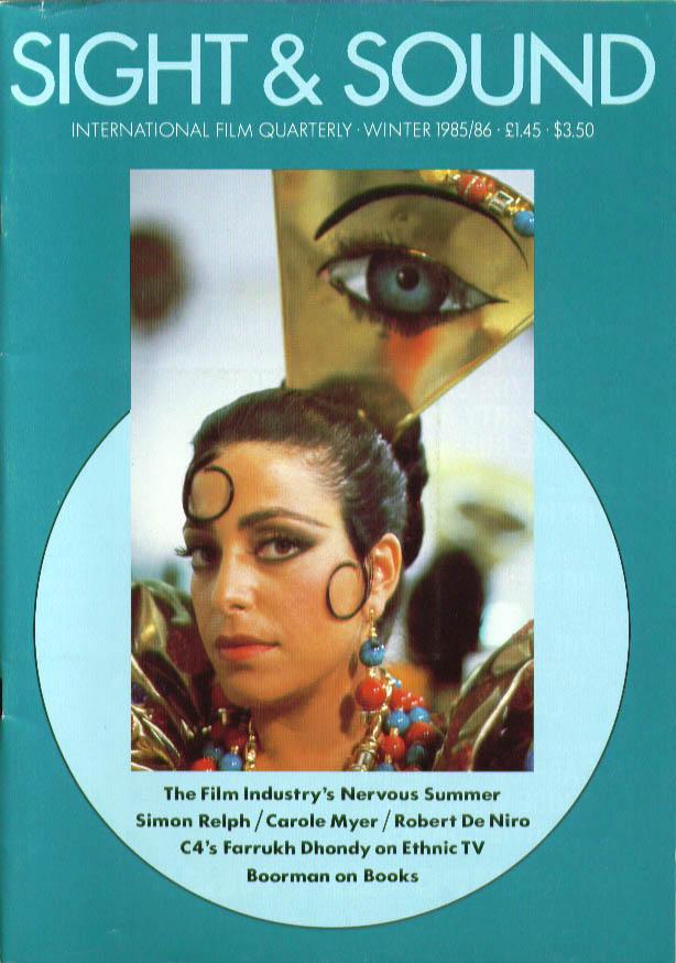 SIGHT AND SOUND (30s-90s) magazine side cover Issue 224 Winter 1985