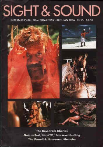 SIGHT AND SOUND (30s-90s) magazine side cover Issue 227 Autumn 1986
