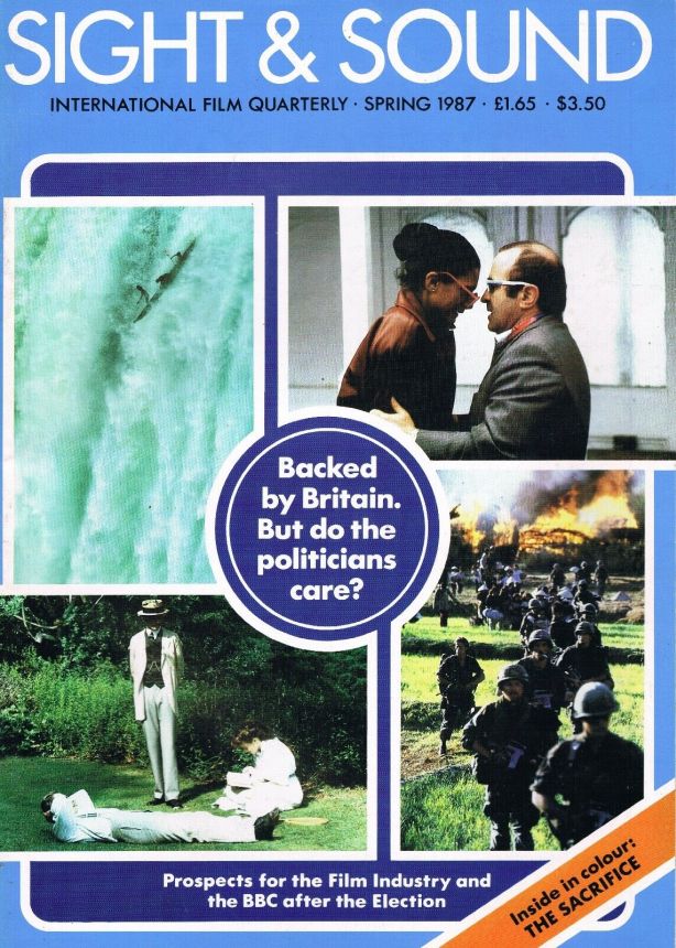 SIGHT AND SOUND (30s-90s) magazine side cover Issue 229 Spring 1987
