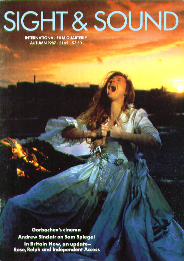 SIGHT AND SOUND (30s-90s) magazine side cover Issue 231 Autumn 1987
