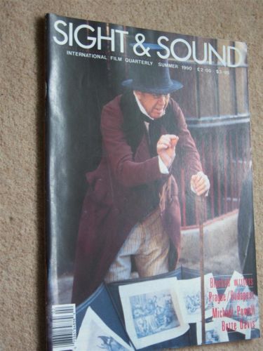 SIGHT AND SOUND (30s-90s) magazine side cover Issue 242 Summer 1990